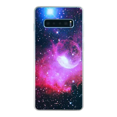 Produktbild von MuchoWow® Handyhülle Schutzhülle Hülle für Samsung Galaxy S10 Lite Universum - Planeten - Rosa - Jungen - Mädchen - Kinder Silikon Softcase Handy Hülle - Schutz