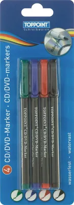 Produktbild von 20 (5x 4Stück) Stylex CD DVD Marker Textmarker