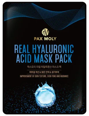 Imagen del producto de Pax Moly, Mascarilla Facial con Ácido Hialurónico Puro - Mascarilla intensamente hidratante con ácido hialurónico, 25 ml