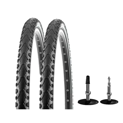 Produktbild von 2 X Pannensicherer Fahrradreifen 28 Zoll 37-622 Kenda 28X1.4 + 2 Schläuche Sv