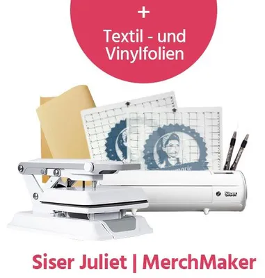 Produktbild von Pro Bundle - Siser Juliet Plotter + Merchmaker Transferpresse
