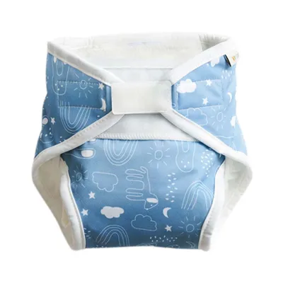 Produktbild von All-In-One Stoffwindeln - Blue Teddy Größe M