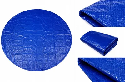 Produktbild von Runde Plane, 120 g, stark schützend, 4,1 m - 4,6 m wasserdicht