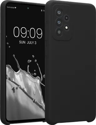 Produktbild von kwmobile Handyhülle kompatibel mit Samsung Galaxy A52 / A52 5G / A52s 5G Hülle - gummierte Handy Case aus Silikon in Dunkelgrau