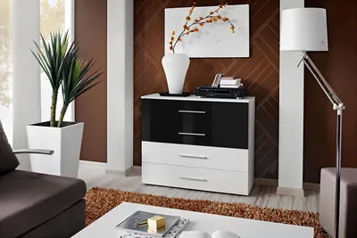 Zdjęcie produktu dla Luksusowa komoda salon drewno biały kredens meble drewniane nowoczesny design nowy
