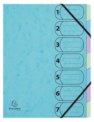 Produktbild von Ordnungsmapp A4 7 Fächer Aquarel bl