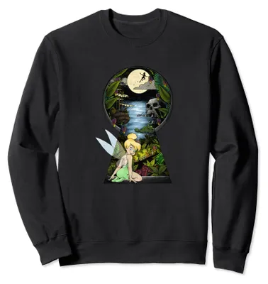 Immagine prodotto di Felpa con cappuccio a tema Disney Peter Pan, con decorazione a forma di oblò e riferimento a Campanellino