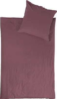 Produktbild von jilda-tex Bettwäsche Lissabon (Mauve) 100% Bio Baumwolle
