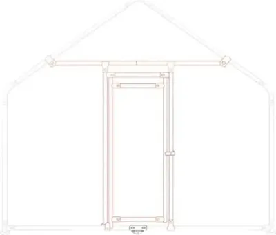 Produktbild von Freilaufgehege Zipper DIY Tür Kit Heimtiergehege ZI-CR-TK für Hühner, Geflügel, Kaninchen, Meerschweinchen
