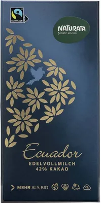 Produktbild von Schokolade Edelvollmilch 42% - Ecuador 100g 10er Pack