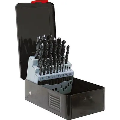 Obrázek produktu pro Exact 32002 HSS Metal twist drill bit set 25-piece cut DIN 338 Cylinder shank 1 Set