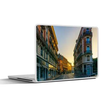 Produktbild von MuchoWow® Laptop Aufkleber Sticker Cover Paris - Sonne - Stadt 36.5x27.5 cm - Laptop-Sticker