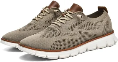 Image de Baskets orthopédiques confortables pour hommes - en mesh - couleur kaki