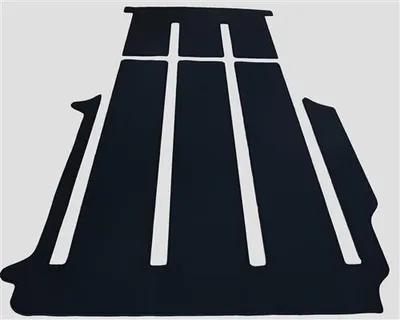 Produktbild von Gastraum Kofferraum Teppich Fußmatte schwarz Velour passend für VW T5 Multivan