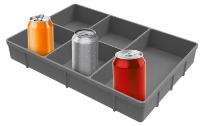 Image de Boîte en silicone pour collation avec 5 compartiments