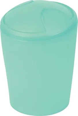 Image de Spirella Seau à cosmétique "Move" Poubelle à couvercle basculant | Plastique | 5 litres | Vert menthe