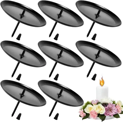 Produktbild von Adventskranz-Kerzenhalter, zur Dekoration von Adventskränzen, Kerzenständer, für Weihnachten, Hochzeiten, Weihnachtsdekoration, Geburtstage, Kerzenhalter