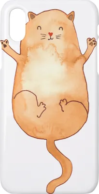 Produktbild von Mr. & Mrs. Panda Iphone 10 Handyhülle Katze Umarmen - Weiß - Geschenk, Familie, Cover, Cat, Liebe, Hülle, Handy, Katzen, X