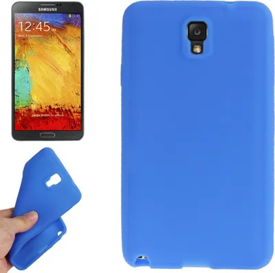 Image de Coque en silicone pour téléphone portable Samsung Galaxy Note 3 N9000, couleur bleu foncé