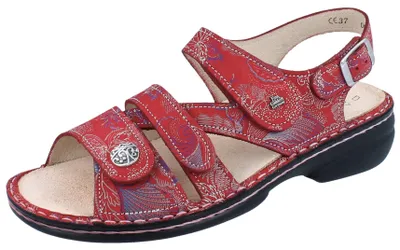 Produktbild von FINN COMFORT Gomera Damen Sandale rot Nubukleder - Größe: 41