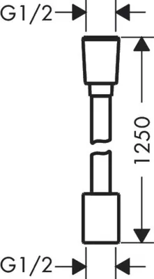 Produktbild von HANSGROHE 28220000 Textilbrauseschlauch Designflex