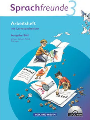 Produktbild von Sprachfreunde 3. Schuljahr. Neubearbeitung 2010. Ausgabe Süd (Sachsen, Sachsen-Anhalt, Thüringen). Arbeitsheft mit CD-ROM