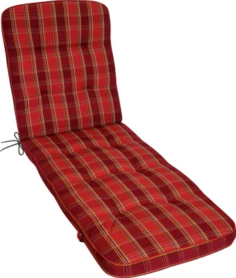 Produktbild von Herlag Liegenauflage Tilly 200x65x9cm Rot-Kariert Fleckschutz extra Weich