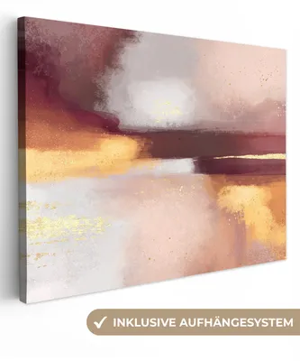 Zdjęcie produktu dla MuchoWow® - Obraz na płótnie - Malarstwo - Abstrakcja - Pastel, fototapeta, dekoracja ścienna obrazy salon, 40x30cm