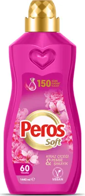 Produktbild von Peros Soft Weichspüler Japanische-Blütenkirsche & Pfingstrose (60 Wäschen)