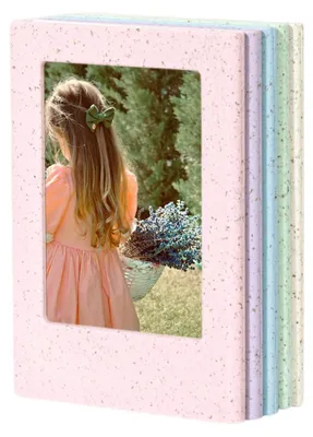 Productafbeelding van Magnetische fotolijstjes - Geschikt voor instantfoto's - Ideaal voor decoratie op de koelkast - 54 x 86 mm - 5 stuks