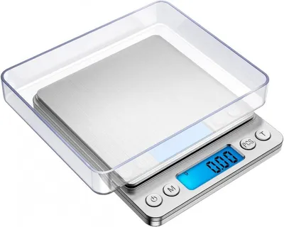Produktbild von Präzisionswaage 0,01 g – LCD-Display, 6 Einheitenumrechnung, Tara-Funktion, ideal für Küche und Schmuck