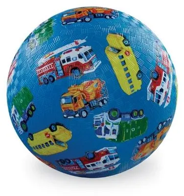 Immagine prodotto di Crocodile Creek - Pallina a forma di veicolo, 18 cm, blu, per bambini