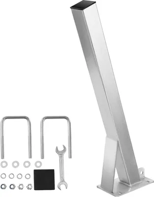 Image de SucceBuy Support de treuil pour remorque de bateau, support de treuil de bateau avec boulon en U pour attelage de remorque 76x76-101 mm, galvanisé et adapté aux jet-skis, voiliers, bateaux de pêche et bateaux rapides