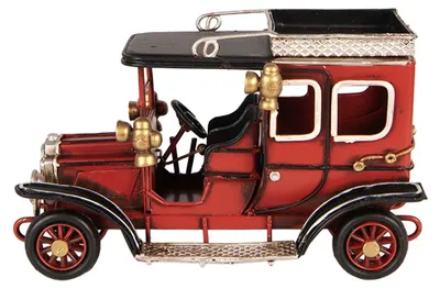 Immagine prodotto di Clayre & Eef, decorazione natalizia a forma di automobile, 16x8x10 cm, colore rosso, materiale: metallo