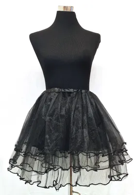 Produktbild von NEU Tüllrock Tütü Tutu Ballettrock  Petticoat Mehrschichtiger Puffy Fasching Ballettkleid Schwarz