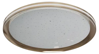 Produktbild von Deckenleuchten - LED / CCT Deckenleuchte "LIEBENZELL" Ø: 50cm, Deckenlampe im Modern Style, aus Metall und Kunststoff in weiß, 6,7 cm hoch, Ø 50 cm, inkl. LED – dimmbar – CCT-Wechsler – Nachtlichtfunktion – Timerfunktion – Fernbedienung – mit Kristalleffekt – Inkl. Memoryfunktion