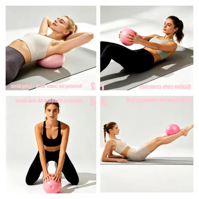 Produktbild von Kleiner Pilates Ball 25 cm, Gymnastikball und Yoga Ball, Redondo Ball für Fitness und Beckenbodenübungen