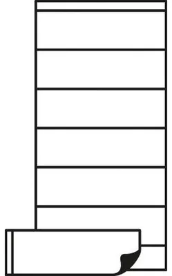 Imagen del producto de 3 ventanas magnéticas con forma de arco, de 25x75 mm