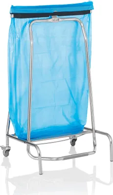 Produktbild von Müllbeutelhalter, mit Tretpedal, 95 cm Höhe, Edelstahl