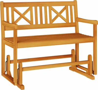 Obrázek produktu pro vidaXL Zahradní houpací lavice, přírodní, 110 x 59 x 97 cm, masivní akáciové dřevo