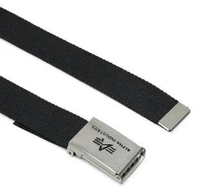 Obrázek produktu pro Pánský opasek Alpha Industries Belt Black - UNI