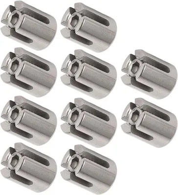 Zdjęcie produktu dla Zaciski kablowe ze stali nierdzewnej 316, 3 mm, do lin stalowych, zestaw 10 sztuk