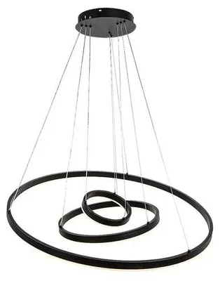 Immagine prodotto di Rabalux Lampada a sospensione LED nera Isaure 800 mm 100 W CCT con telecomando 72306