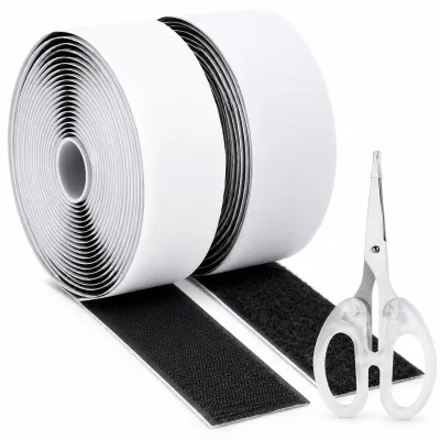 Klettband selbstklebend extra stark 2x5 m x 50 mm schwarz