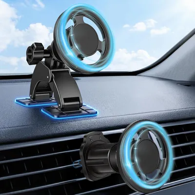 Obrázek produktu pro Omgoods - Magnetický držák telefonu do auta, otočný o 360 stupňů