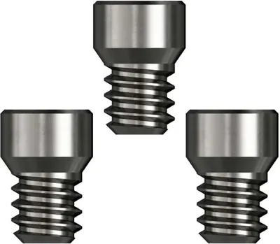 Three metal dart points on a white background.
