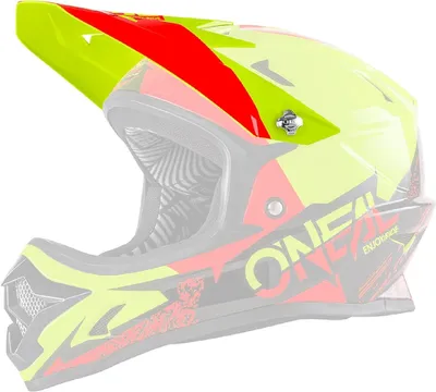 Produktbild von O'NEAL Helmschirm Backflip Bournout Visor , Gelb Rot