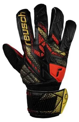 Immagine prodotto di Reusch - Guanti da portiere "Attrakt Solid" per uomo/donna Unisex PP10732 (10) (nero/rosso)