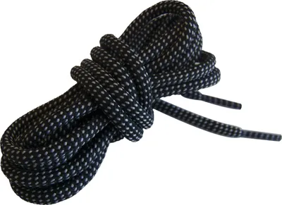 Obrázok produktu pre DASSY® Ceres 150CM Okrúhle šnúrky do topánok 150cm (po 5 pároch) ČIERNE Veľkosť UNI Dĺžka: STANDARD