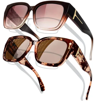 Zdjęcie produktu dla Okulary przeciwsłoneczne polaryzacyjne z ochroną UV400 i w stylu retro